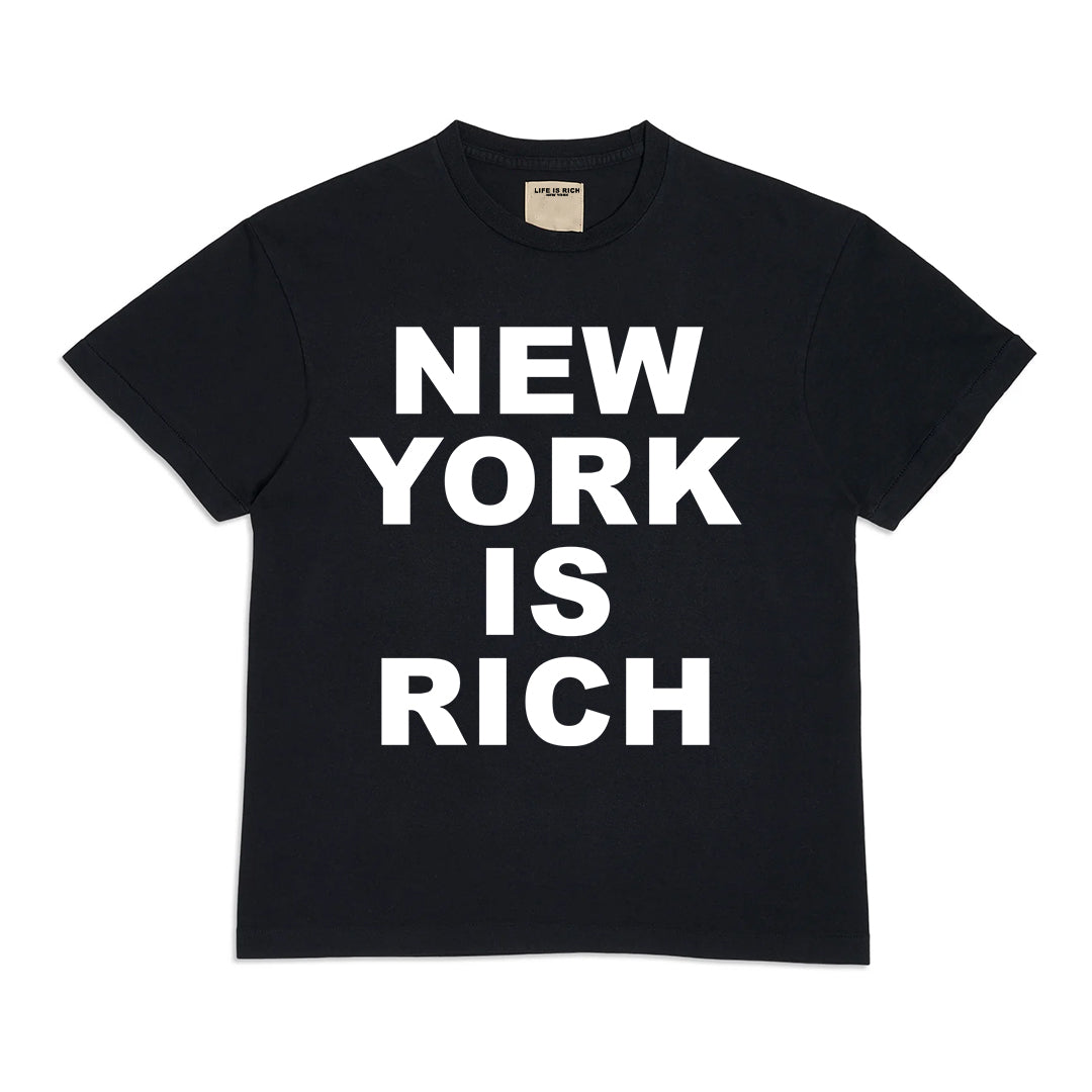 New York is Rich Tee - Black