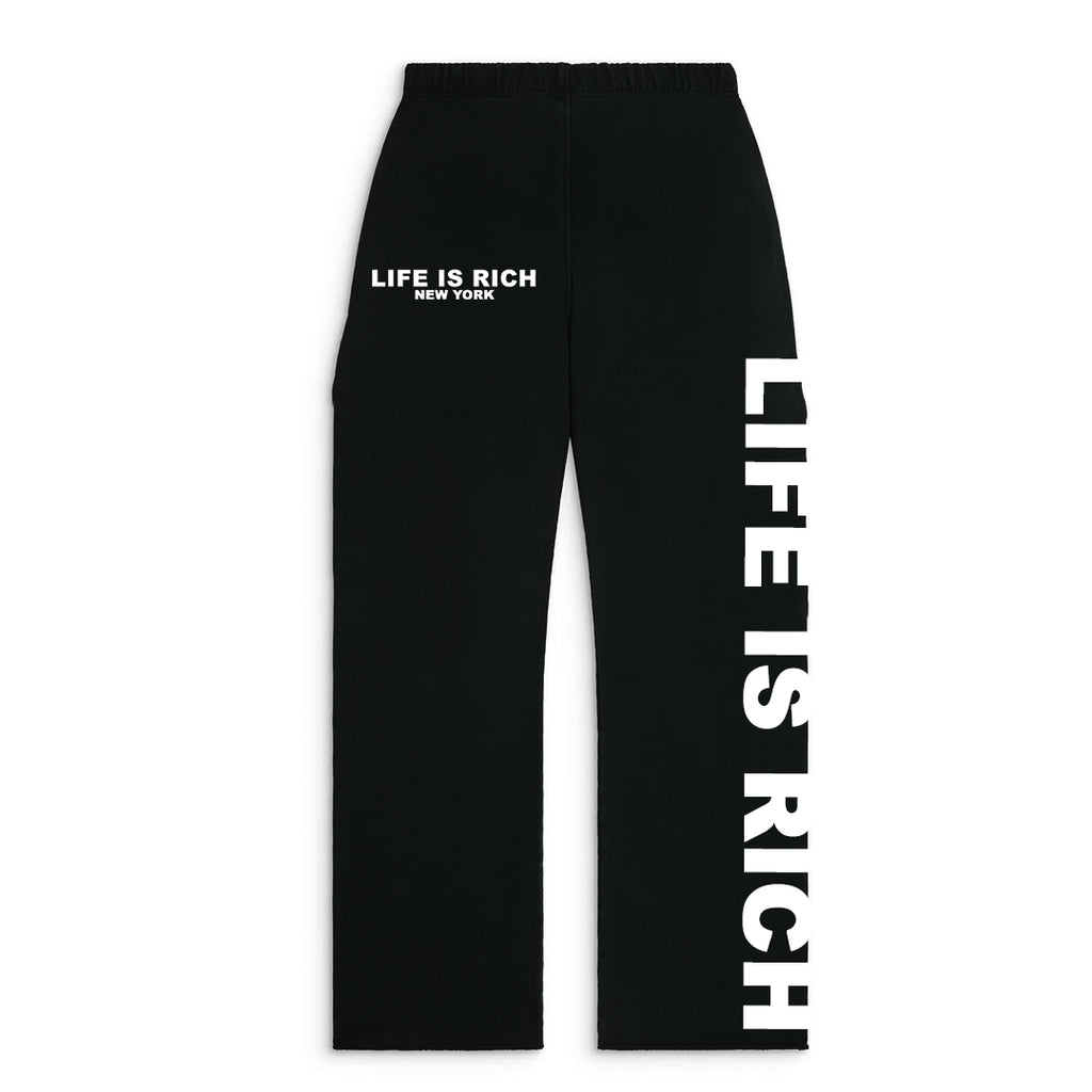 Life is Rich Sweatpants - Black