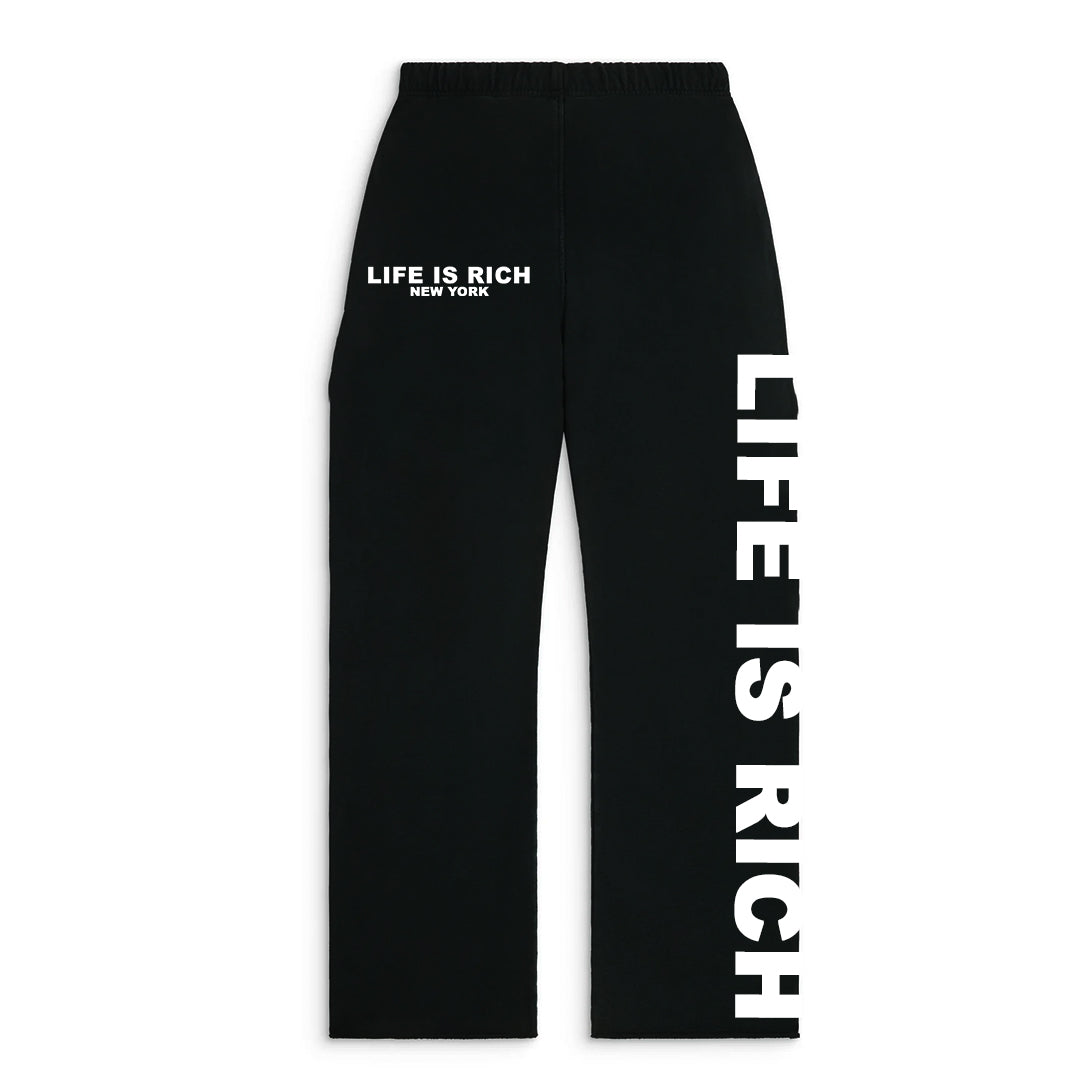 Life is Rich Sweatpants - Black