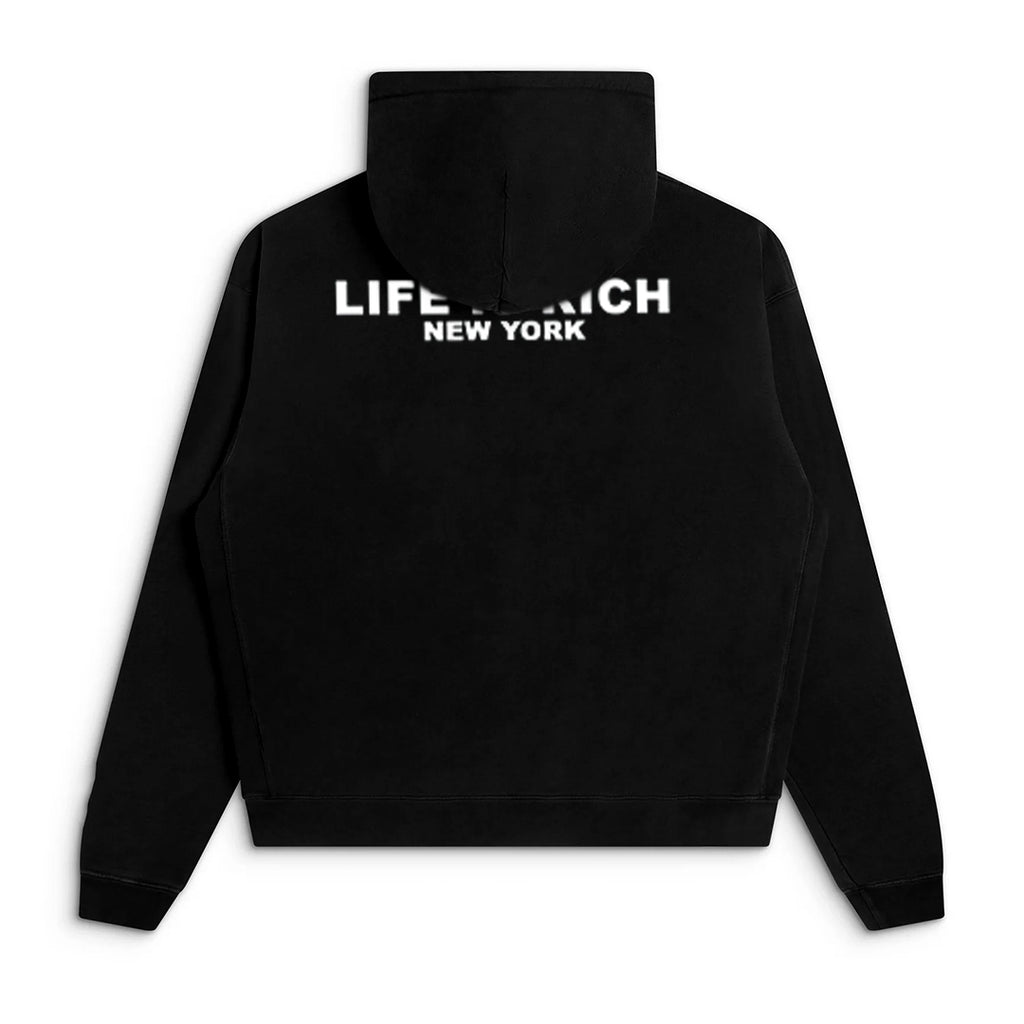 Life is Rich Hoodie - Black
